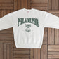 Philadelphia Liberty Bell Graphic Sweater | Size Large | Vintage 1990s Tourist White Sweater |