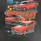 Chevrolet Tri-Five Graphic Tee | Size XX-Large | Vintage 2000s Muscle Car Promotional Black T-Shirt |