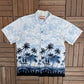 Hawaii Beachfront Graphic Hawaiian Shirt | Size X-Large | Vintage 1990s Scenic Hawaiian Shirt |