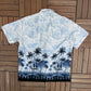 Hawaii Beachfront Graphic Hawaiian Shirt | Size X-Large | Vintage 1990s Scenic Hawaiian Shirt |