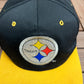 Pittsburgh Steelers Embroidered Graphic Hat | Snap Back | Vintage 2000s NFL Football Black Cap |