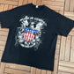 Toby Keith Made in America Graphic Tee | Size XX-Large | Vintage 2000s Country Music Black T-Shirt |