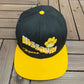 Missouri Tigers Wave Spell Out Graphic Hat | Snap Back | Vintage 1990s College Black Cap |