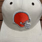 Cleveland Browns Embroidered Graphic Hat | Strap Back | Vintage 2000s NFL Football Beige Hat |