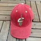 Cleveland Cavaliers Embroidered Graphic Hat | Strap Back | Vintage 2000s NBA Basketball Red Cap |