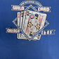 Chicago Cubs Wild Card 1998 Graphic Tee | Size XX-Large | Vintage 1990s MLB Baseball Blue T-Shirt |