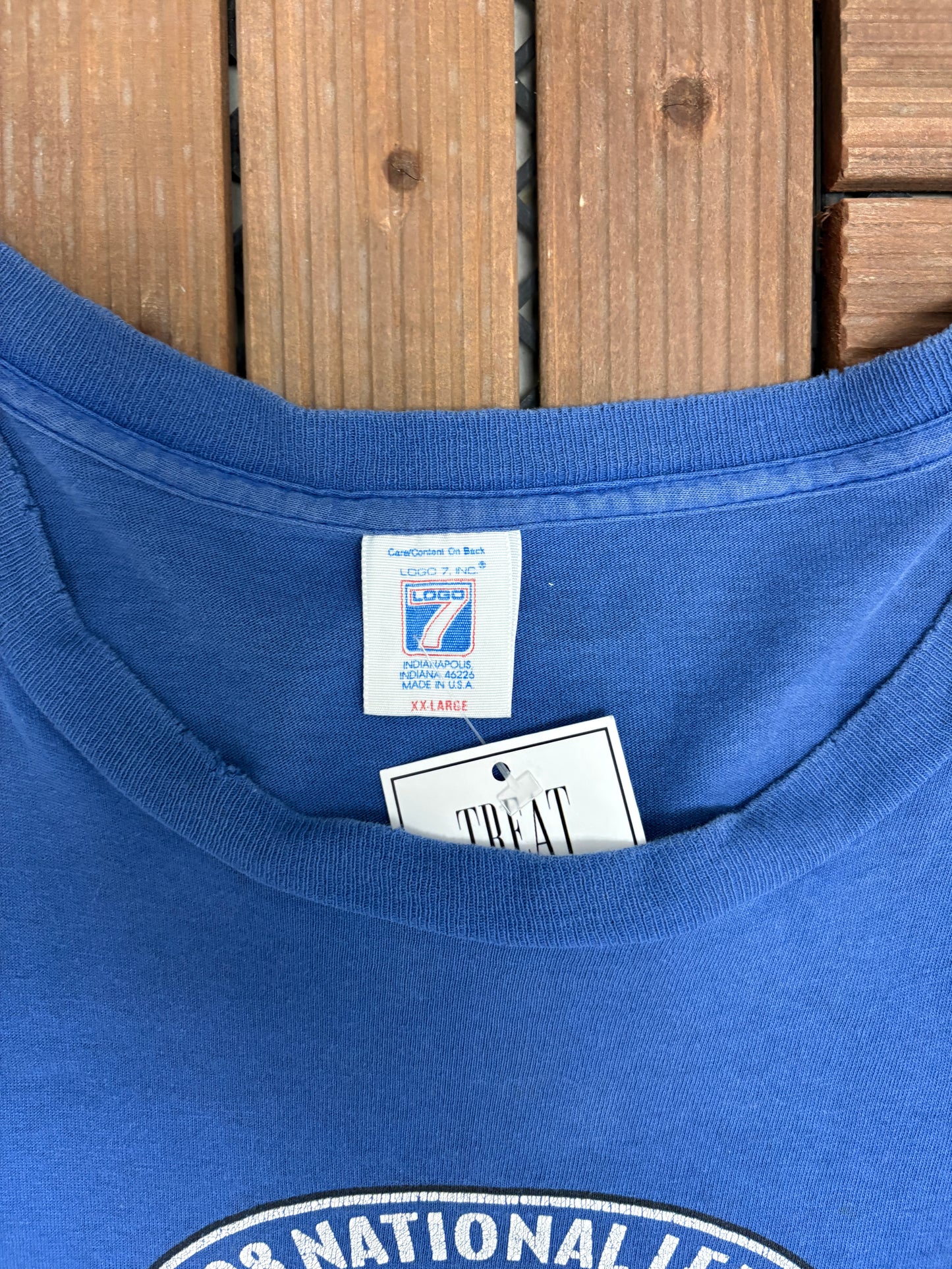 Chicago Cubs Wild Card 1998 Graphic Tee | Size XX-Large | Vintage 1990s MLB Baseball Blue T-Shirt |