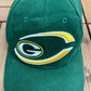 Green Bay Packers Embroidered Graphic Hat | Strap Back | Vintage 2000s NFL Football Green Cap |