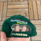 Green Bay Packers Embroidered Graphic Hat | Strap Back | Vintage 2000s NFL Football Green Cap |