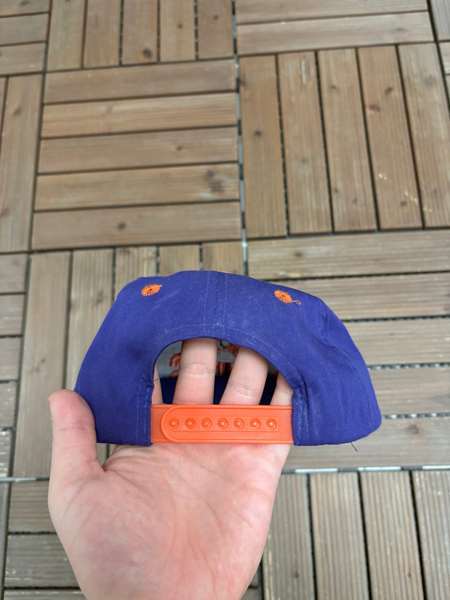 Phoenix Suns Embroidered Graphic Hat | Snap Back | Vintage 1990s NBA Basketball Purple Cap |