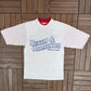 Denim & Diamonds Saloon Graphic Tee | Size Medium | Vintage 1990s Promotional Grey T-Shirt |