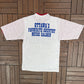 Denim & Diamonds Saloon Graphic Tee | Size Medium | Vintage 1990s Promotional Grey T-Shirt |
