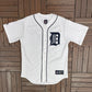 Detroit Tigers Miguel Cabrera Graphic Jersey | Size Medium | Vintage 2000s MLB Baseball White Jersey |