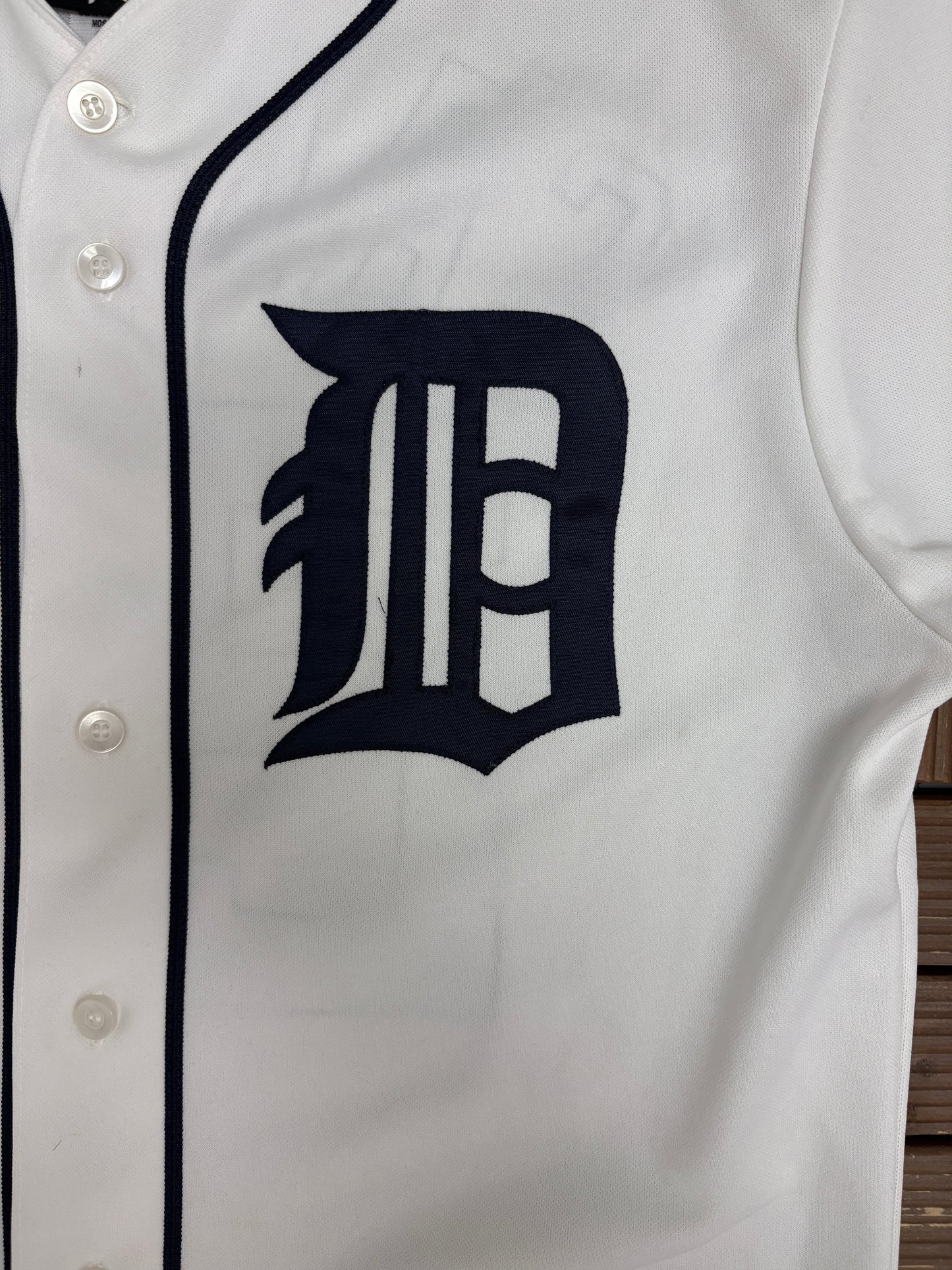 Detroit Tigers Miguel Cabrera Graphic Jersey | Size Medium | Vintage 2000s MLB Baseball White Jersey |