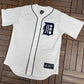 Detroit Tigers Miguel Cabrera Graphic Jersey | Size Medium | Vintage 2000s MLB Baseball White Jersey |