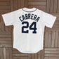 Detroit Tigers Miguel Cabrera Graphic Jersey | Size Medium | Vintage 2000s MLB Baseball White Jersey |