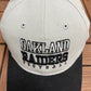 Oakland Raiders Football Embroidered Graphic Hat | Strap Back | Vintage 2000s NFL Football Grey Cap |