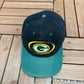 Green Bay Packers Embroidered Graphic Hat | Snap Back | Vintage 1990s NFL Football Black Cap |