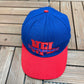 New York Giants Graphic Hat | Snap Back | Vintage 1990s NFL Football Blue Cap |