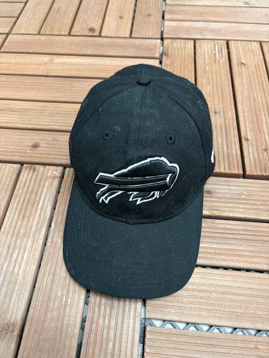 Buffalo Bills Graphic Hat | Metal Clasp | Vintage 2000s NFL Football Black Cap |