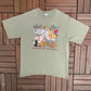 What A Zoo! Washington, DC Graphic Tee | Size Medium | Vintage 2000s Animal Graphic Green T-Shirt |