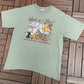 What A Zoo! Washington, DC Graphic Tee | Size Medium | Vintage 2000s Animal Graphic Green T-Shirt |