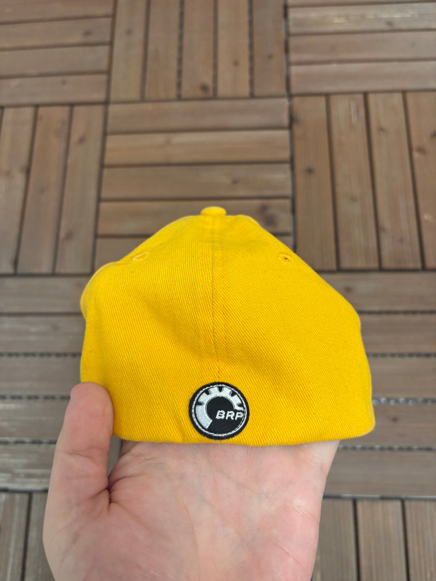 Ski-Doo Embroidered Graphic Hat | Small/Medium | Vintage 2000s Promotional Yellow Cap |