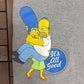 The Simpsons It's All Good Graphic Tee | Size Medium | Vintage 2000s Promotional Grey T-Shirt |
