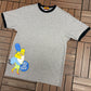 The Simpsons It's All Good Graphic Tee | Size Medium | Vintage 2000s Promotional Grey T-Shirt |