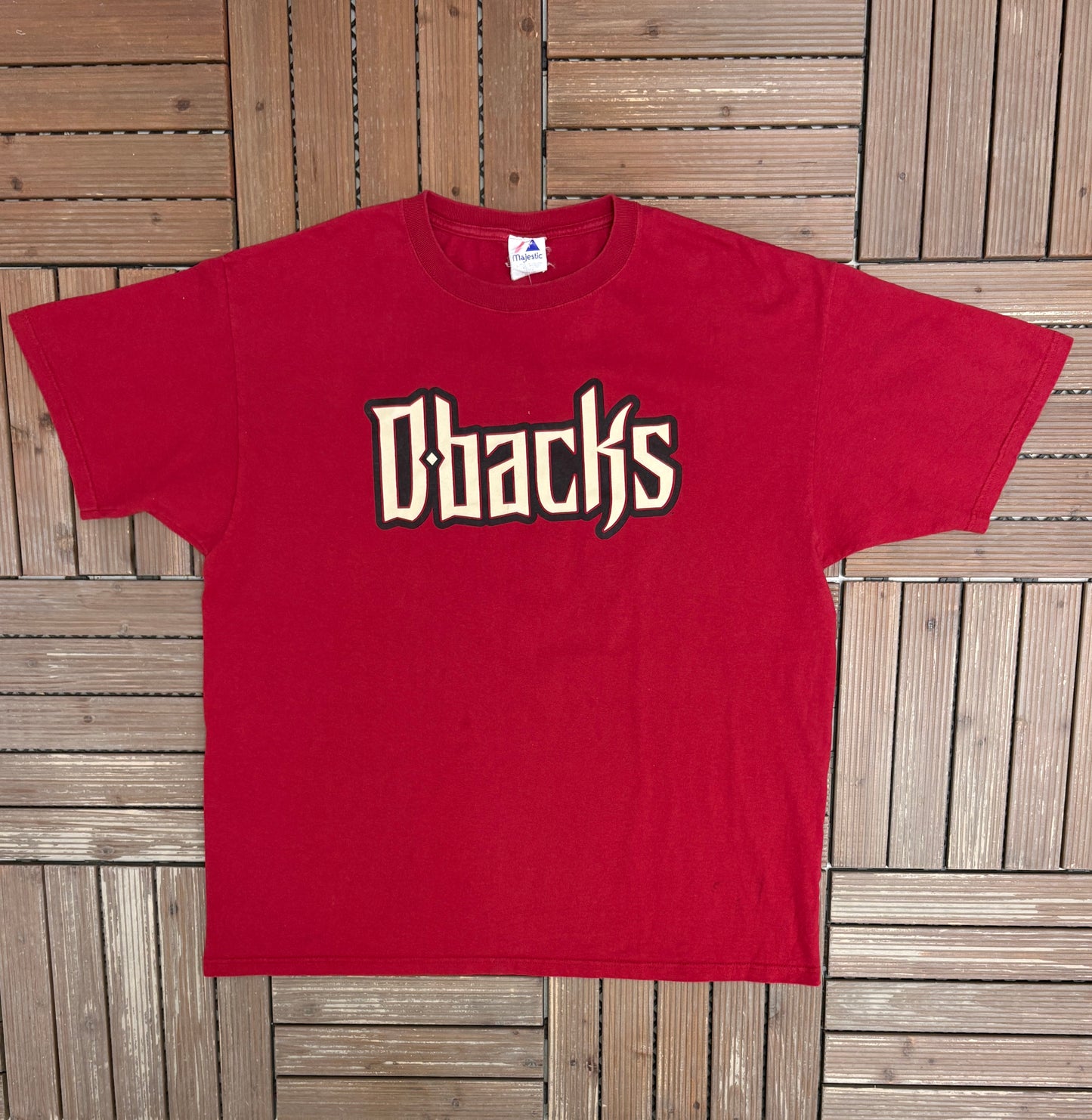 Arizona Diamondbacks Justin Upton Graphic Tee | Size XX-Large | Vintage 2000s MLB Baseball Red T-Shirt |