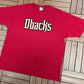 Arizona Diamondbacks Justin Upton Graphic Tee | Size XX-Large | Vintage 2000s MLB Baseball Red T-Shirt |