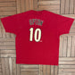 Arizona Diamondbacks Justin Upton Graphic Tee | Size XX-Large | Vintage 2000s MLB Baseball Red T-Shirt |