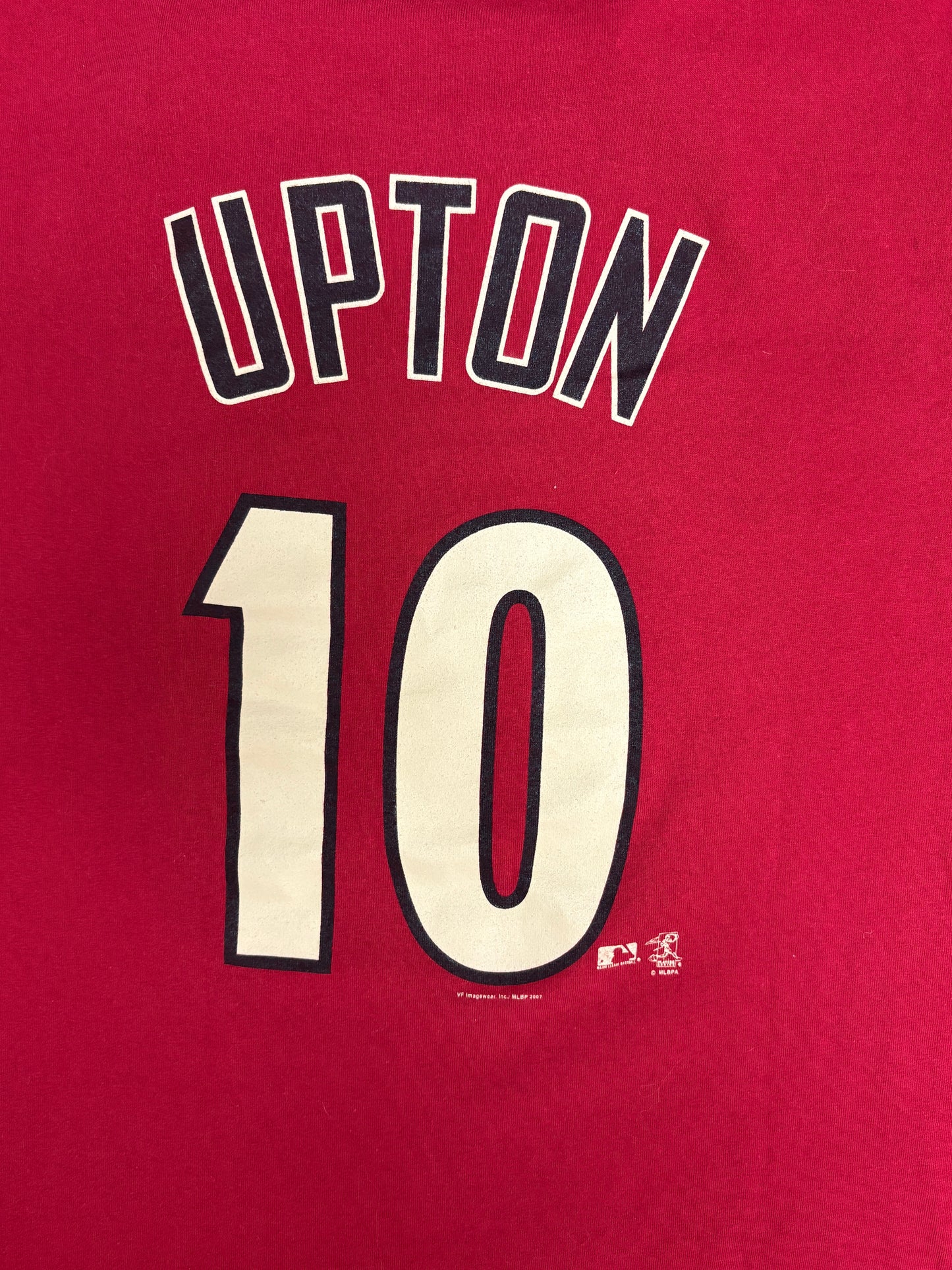 Arizona Diamondbacks Justin Upton Graphic Tee | Size XX-Large | Vintage 2000s MLB Baseball Red T-Shirt |