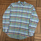 Ralph Lauren Plaid Button Down Shirt | Size X-Large | Branded Blue Button Down Collared Shirt |