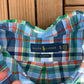 Ralph Lauren Plaid Button Down Shirt | Size X-Large | Branded Blue Button Down Collared Shirt |