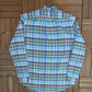 Ralph Lauren Plaid Button Down Shirt | Size X-Large | Branded Blue Button Down Collared Shirt |