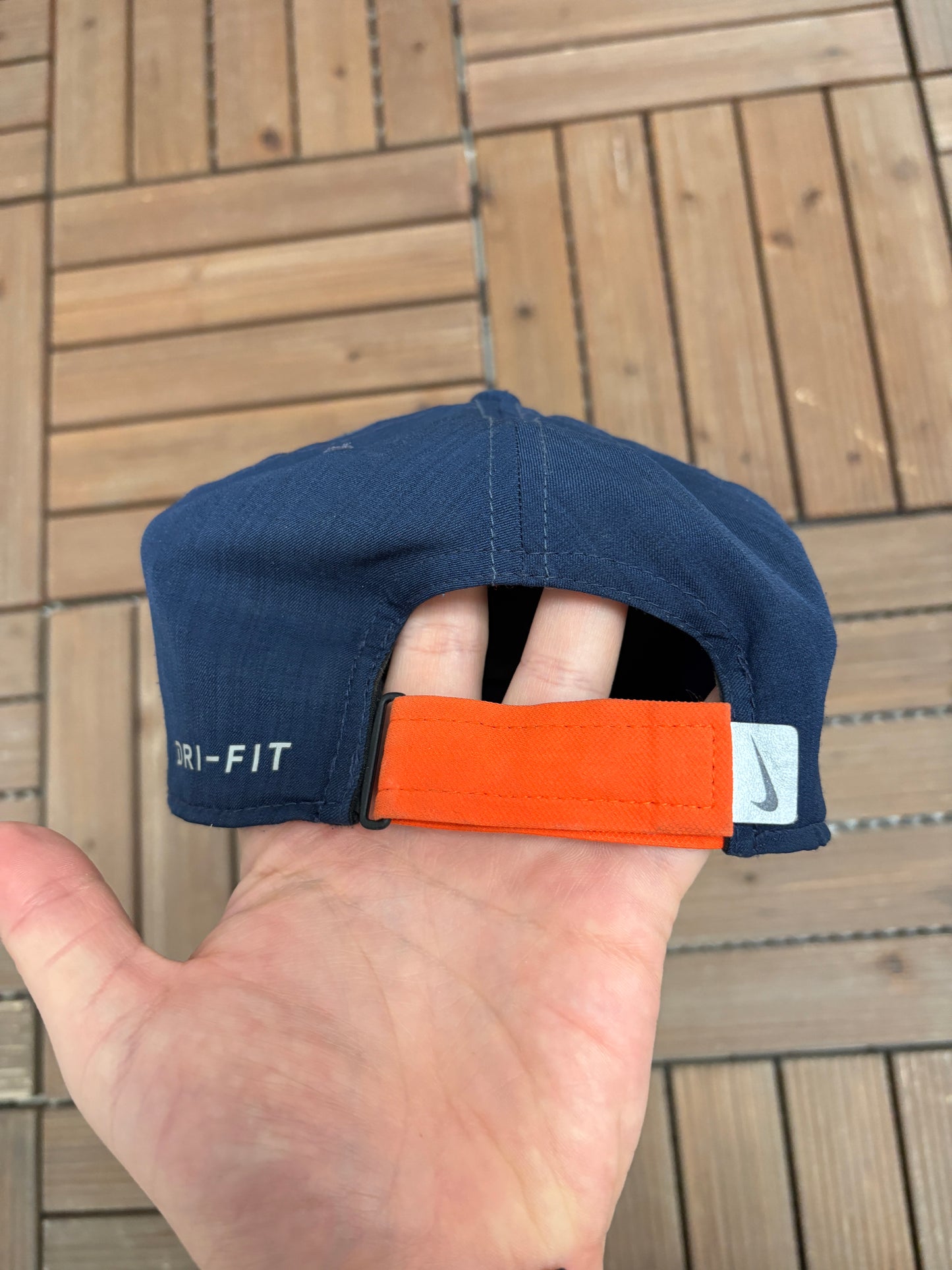 Syracuse Orange Nike Graphic Hat | Strap Back | Vintage 2000s College Blue Cap |