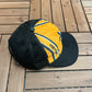 New Orleans Saints Graphic Hat | Snap Back | Vintage 1990s NFL Football Black Cap |