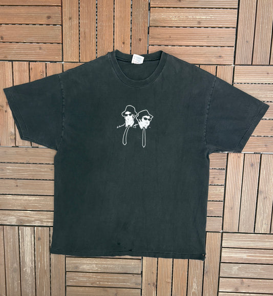 Blues Brothers House Of Blues Graphic Tee | Size X-Large | Vintage 1990s Blues Music Black T-Shirt |