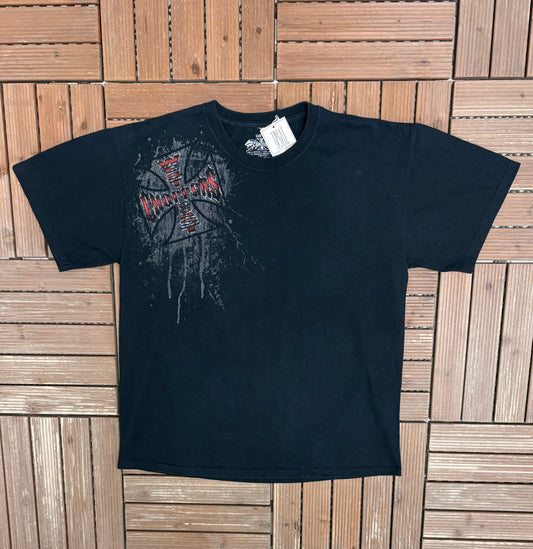 West Coast Choppers Graphic Tee | Size Large | Vintage 2000s Biker Black T-Shirt |