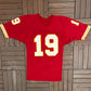 Kansas City Chiefs Joe Montana Football Jersey | Size Large | Vintage 1990s NFL Football Red Jersey |
