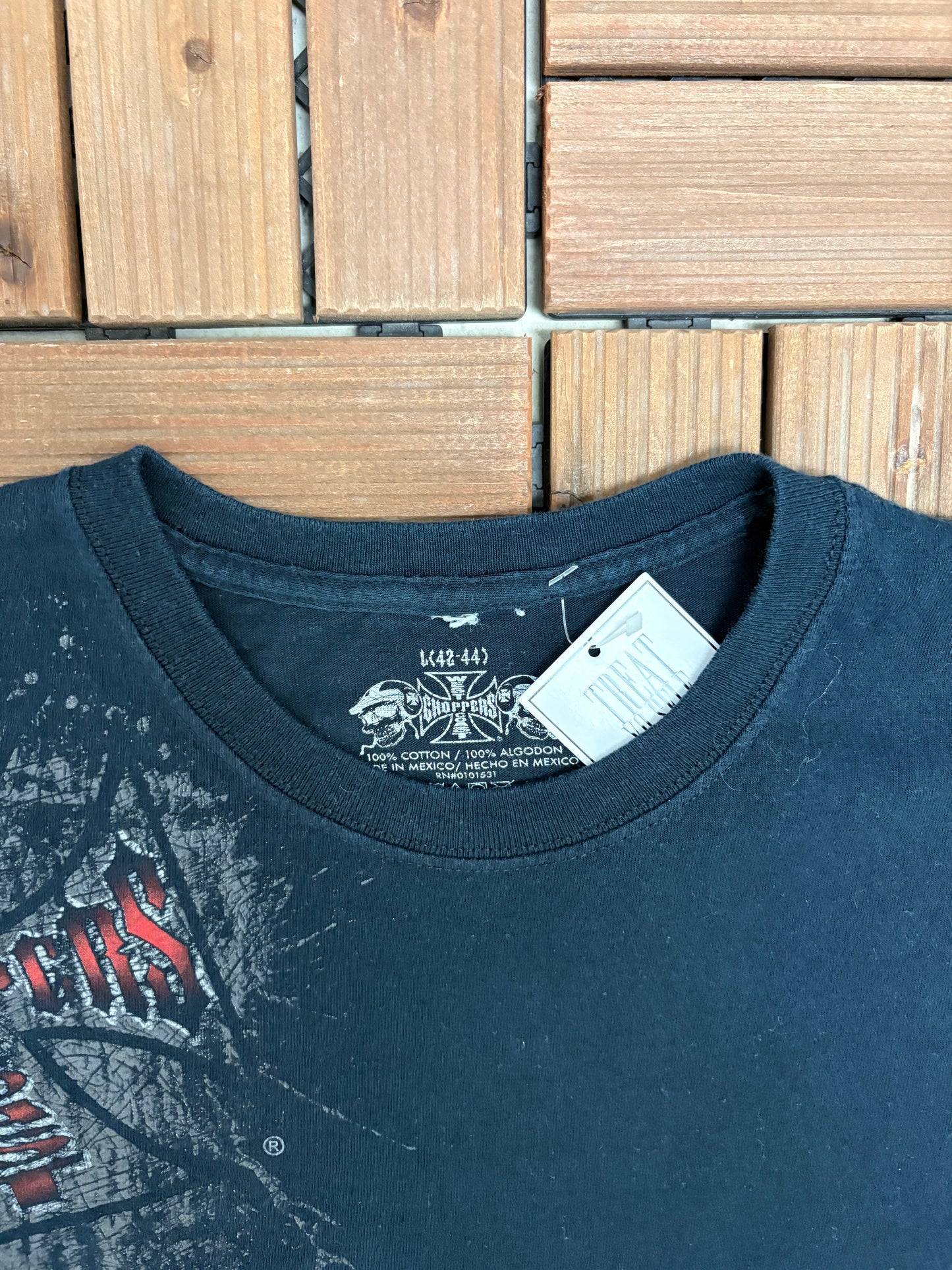 West Coast Choppers Graphic Tee | Size Large | Vintage 2000s Biker Black T-Shirt |