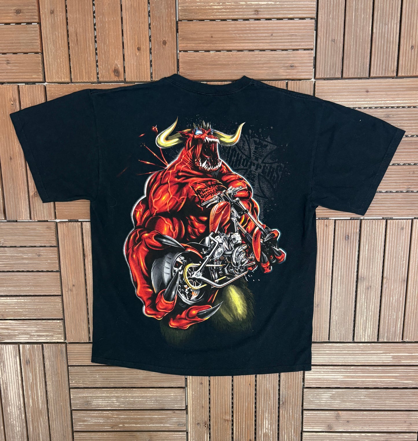 West Coast Choppers Graphic Tee | Size Large | Vintage 2000s Biker Black T-Shirt |