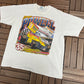 Bruce Powell Tech Racing Graphic Tee | Size X-Large | Vintage 2000s Racing White T-Shirt |