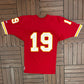 Kansas City Chiefs Joe Montana Football Jersey | Size Large | Vintage 1990s NFL Football Red Jersey |