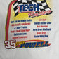 Bruce Powell Tech Racing Graphic Tee | Size X-Large | Vintage 2000s Racing White T-Shirt |