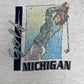 Golf Michigan Graphic Tee | Size Large | Vintage 1990s Promotional Grey T-Shirt |