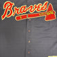 Atlanta Braves David Justice Baseball Jersey | Size Medium | Vintage 1990s MLB Baseball Blue Jersey |