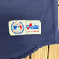 Atlanta Braves David Justice Baseball Jersey | Size Medium | Vintage 1990s MLB Baseball Blue Jersey |