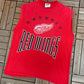 Detroit Red Wings Graphic Tee | Size Large | Vintage 1990s NHL Hockey Red Tank Top |